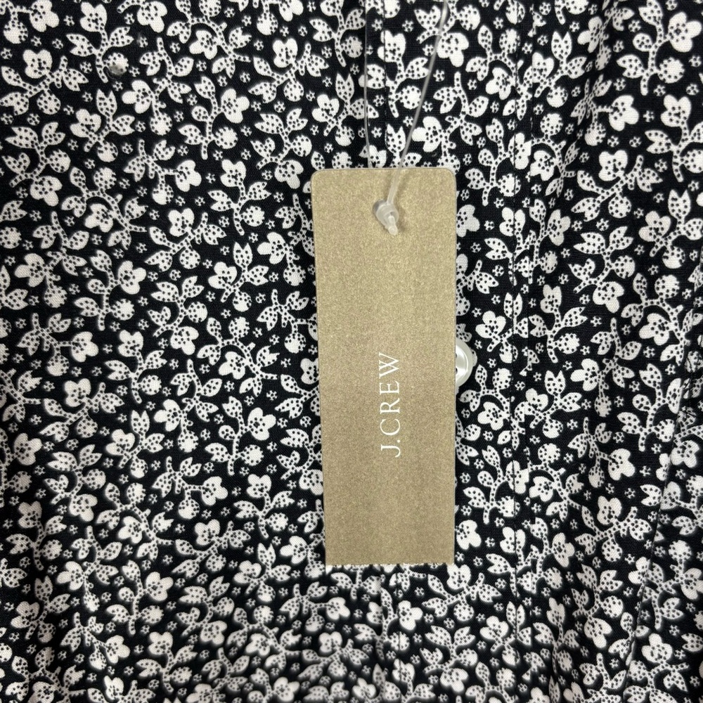 J Crew Stretch Secret Wash Shirt Floral
Button Up Mens Size Large Black White - Picture 4 of 8